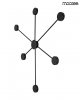 Nowoczesny Minimalistyczny Kinkiet Ścienny Czarny SHADOW MSE010100247 KING HOME